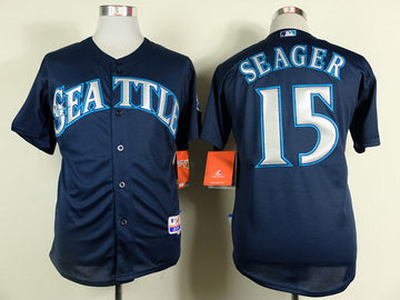 Kyle Seager Seattle Mariners navy jersey