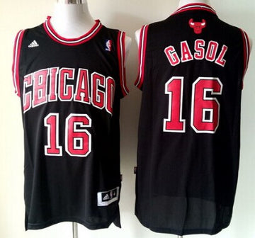 Pau Gasol Revolution Chicago Bulls black jersey