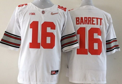 J.T. Barrett Ohio State Buckeyes white jersey