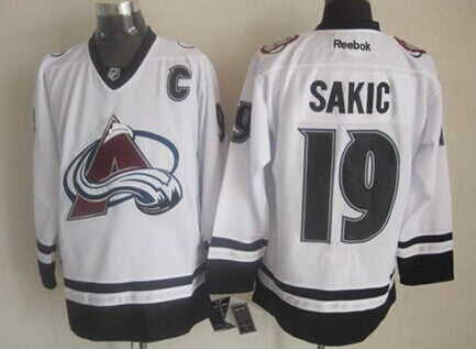 Joe Sakic Colorado Avalanche white jersey
