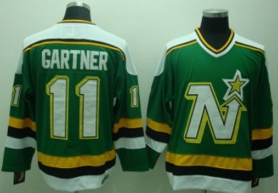 Mike Gartner Dallas Stars green Throwback jersey
