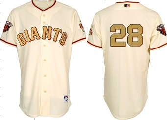 Buster Posey San Francisco Giants cream jersey