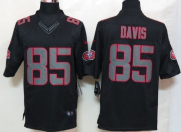 Nike Vernon Davis San Francisco 49ers black Limited jersey