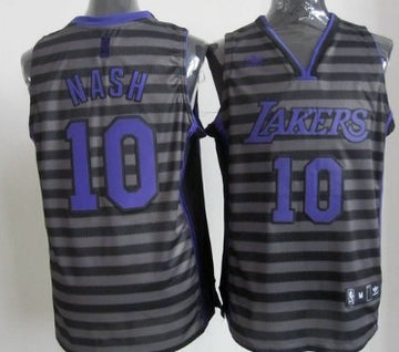Steve Nash Los Angeles Lakers gray jersey