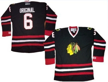 Parkhurst Original Chicago Blackhawks black Throwback jersey