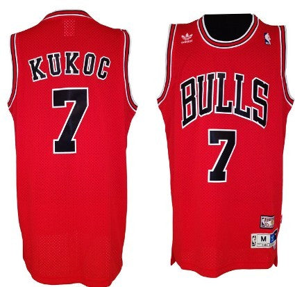 Toni Kukoc Chicago Bulls red Throwback jersey