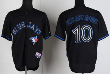 Edwin Encarnacion Toronto Blue Jays black Fashion jersey