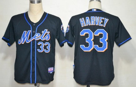 Matt Harvey New York Mets black jersey
