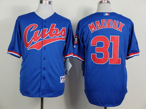 Greg Maddux Chicago Cubs blue jersey