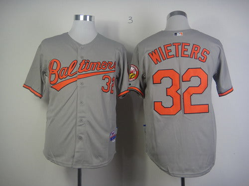 Matt Wieters Baltimore Orioles gray jersey