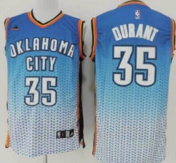 Kevin Durant Oklahoma City Thunder blue Fashion jersey