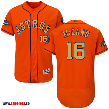 Brian McCann Houston Astros orange jersey