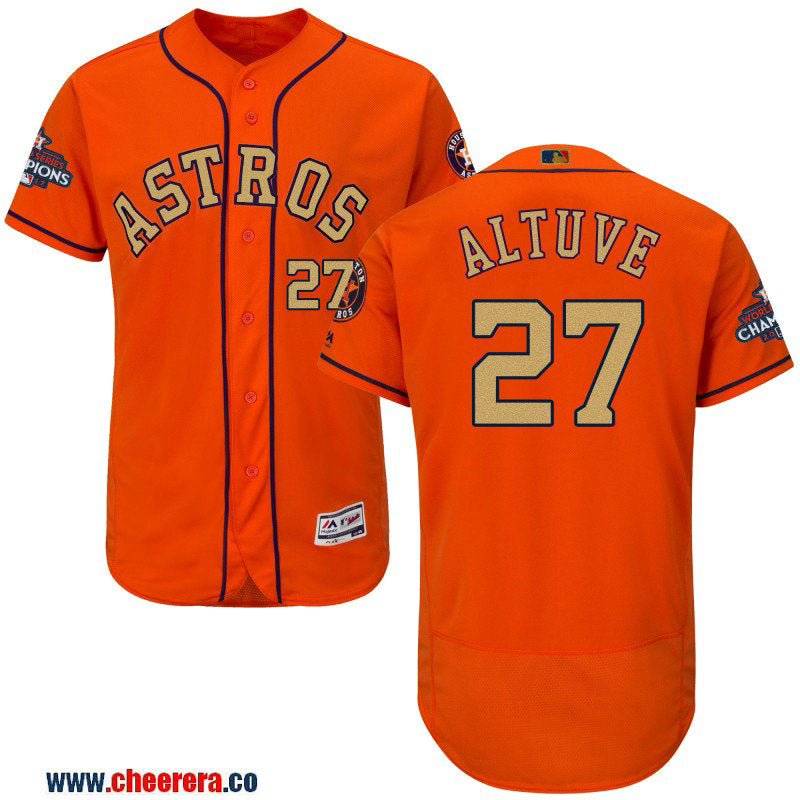 Jose Altuve Houston Astros orange jersey