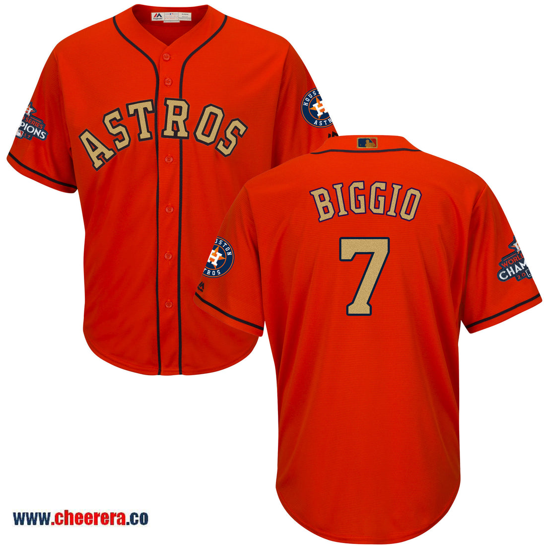 Craig Biggio Houston Astros orange jersey