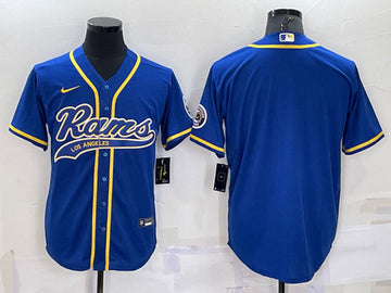 Custom Los Angeles Rams royal jersey