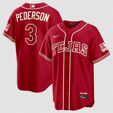 Joc Pederson Texas Rangers red City Connect jersey