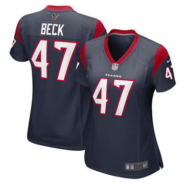 Andrew Beck Houston Texans navy jersey