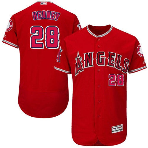 Andrew Heaney Los Angeles Angels red jersey