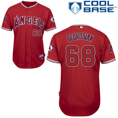 Bedrosian Los Angeles Angels red jersey