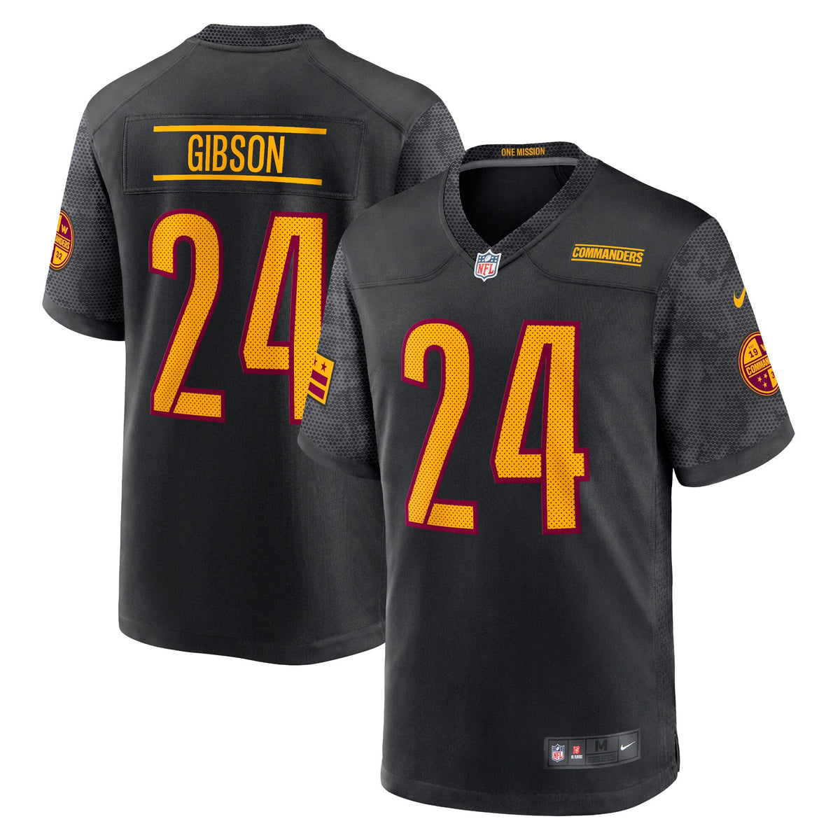 Antonio Gibson Washington Commanders black Game jersey