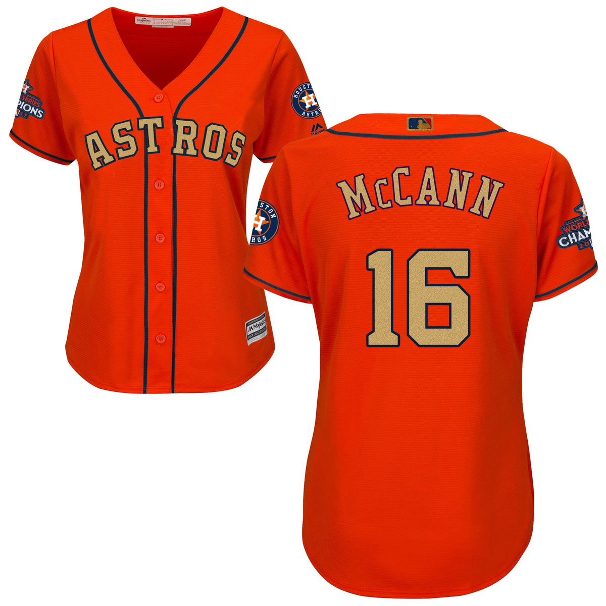 Brian McCann Houston Astros orange jersey