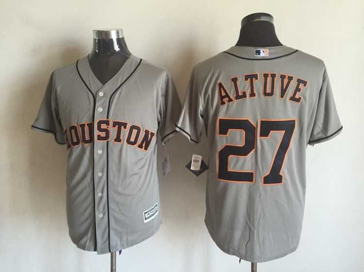 Jose Altuve Houston Astros grey jersey