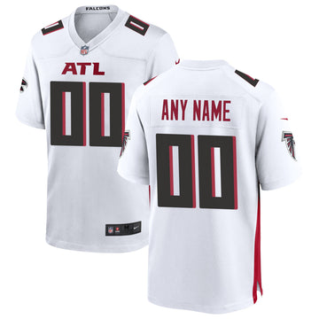 Custom Atlanta Falcons white jersey