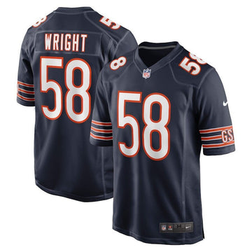 Darnell Wright Chicago Bears navy Vapor jersey