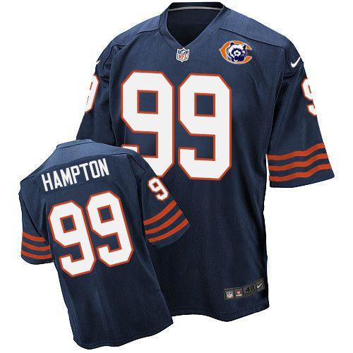 Dan Hampton Chicago Bears navy Elite jersey