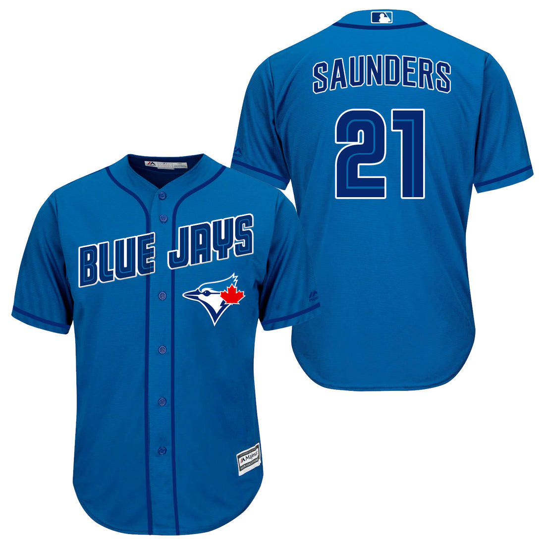 Michael Saunders Toronto Blue Jays blue jersey