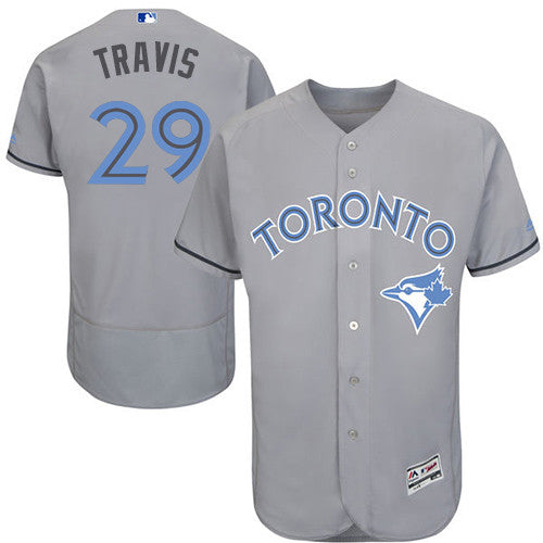 Devon Travis Toronto Blue Jays gray jersey
