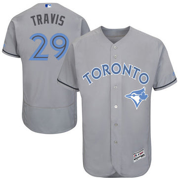 Devon Travis Toronto Blue Jays gray jersey