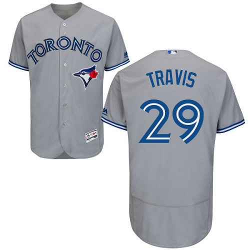 Devon Travis Toronto Blue Jays gray jersey
