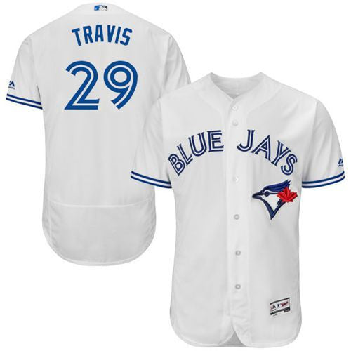 Devon Travis Toronto Blue Jays white Authentic jersey