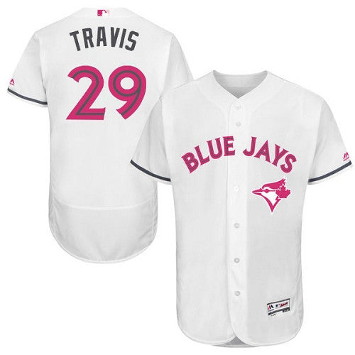 Devon Travis Toronto Blue Jays white jersey