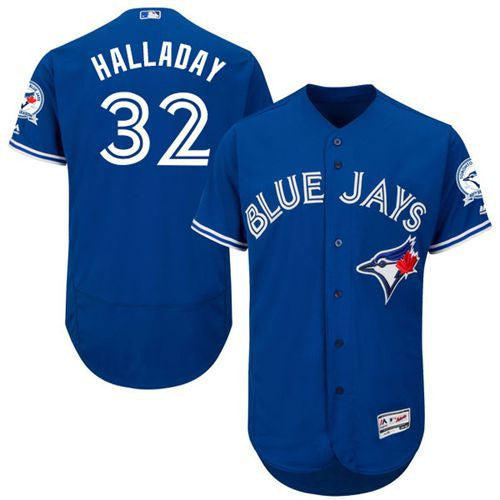Roy Halladay Toronto Blue Jays blue Authentic jersey