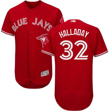 Roy Halladay Toronto Blue Jays red jersey