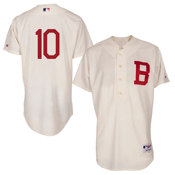 Chipper Jones Atlanta Braves cream Throwback jersey