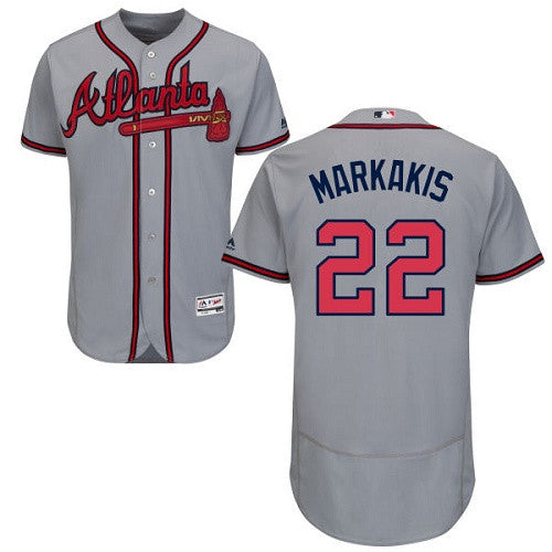 Nick Markakis Atlanta Braves gray jersey