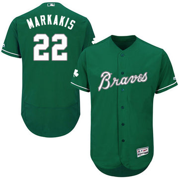 Nick Markakis Atlanta Braves green jersey