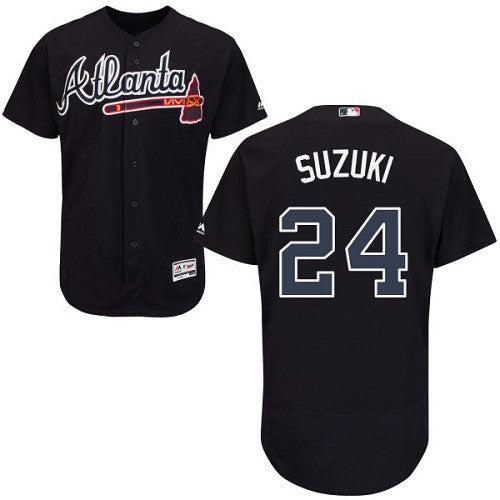 Kurt Suzuki Atlanta Braves navy jersey