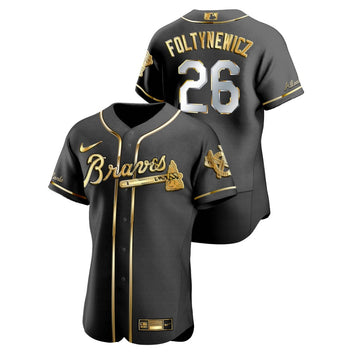 Mike Foltynewicz Atlanta Braves black jersey