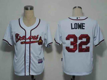 Lowe Atlanta Braves white jersey