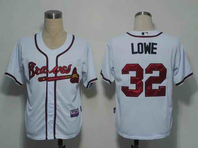 Lowe Atlanta Braves white jersey