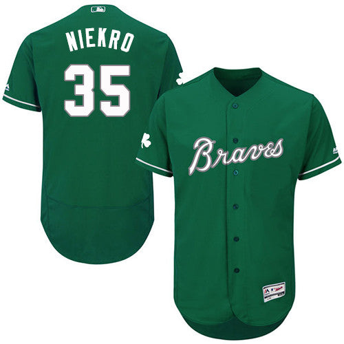 Phil Niekro Atlanta Braves green jersey