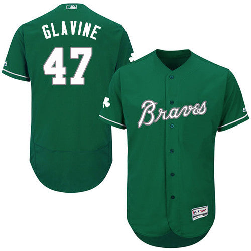 Tom Glavine Atlanta Braves green jersey