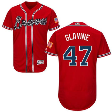 Tom Glavine Atlanta Braves red jersey