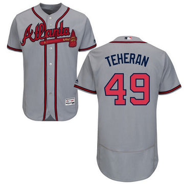 Julio Teheran Atlanta Braves gray jersey