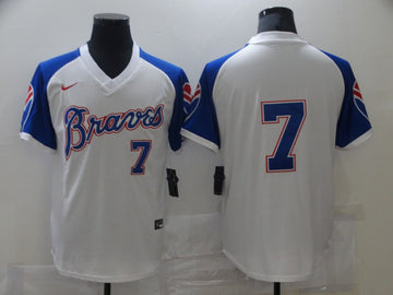 Dansby Swanson Atlanta Braves white jersey