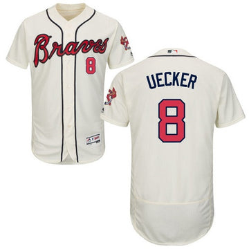 Bob Uecker Atlanta Braves cream jersey